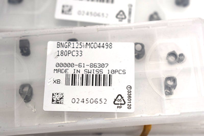 Carbide Inserts BNGR125WMOD4498 180PC33 00000-61-86307 Lot of 80 Pieces