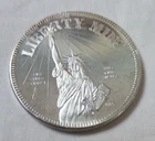 1 oz .999 Ag Vintage 1985 Liberty Mint US Statue of Liberty Silver Round