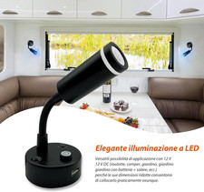 Obeaming 2 x Lampade da Lettura Camper LED 12V Dimmerabile Luce da Obeaming 2 x Lampade da Lettura Camper LED 12V Dimmerabile Luce da