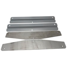 New Mud Flap Weight Semi Truck 24 X 4 Chromed 3 Stud For 24 Universal 1 Pair