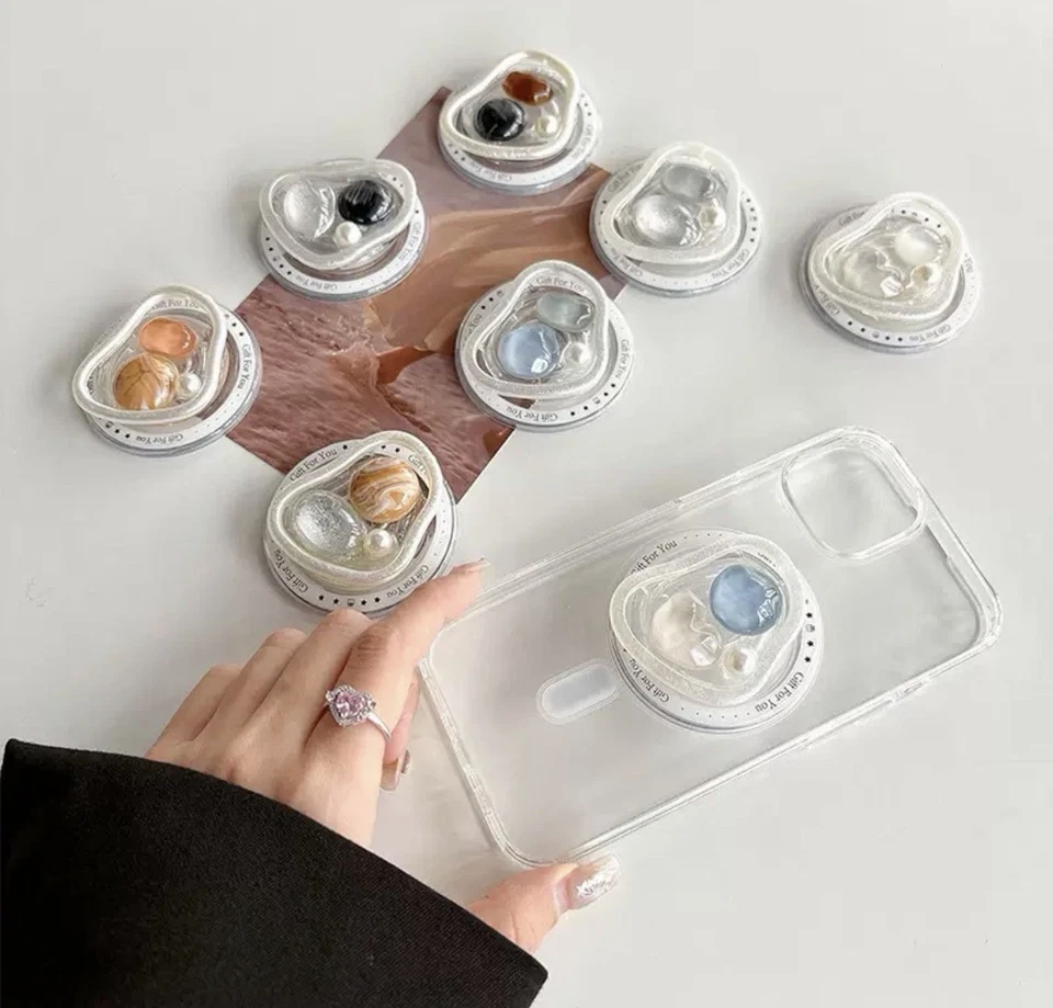 Suporte magnético para telefone POPSOCKETS design pérola pedra preciosa - Imagem 3 de 4