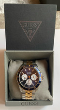 GUESS Herren Armbanduhr Analog Edelstahl bico...