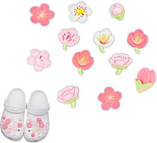 Blumen Schuh Charms Mit Kn&ouml;pfen,12 PCS Blumen Krokodil Anh&auml;nger Niedliche Cartoo