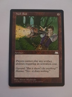 Null Rod LP MTG Magic the Gathering Weatherlight Reserved List