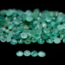 1 Stück  Sambia Smaragde brillanter Schliff  3,0 mm