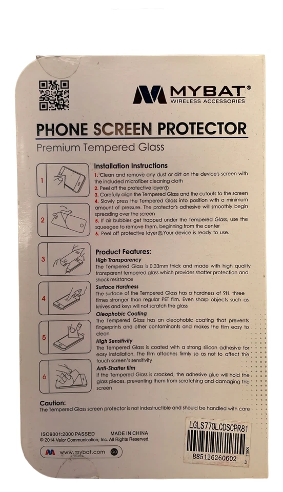 MyBat Tempered Glass Screen Protector for LG LS770 (G Stylo) Transparent - Image 3 of 4