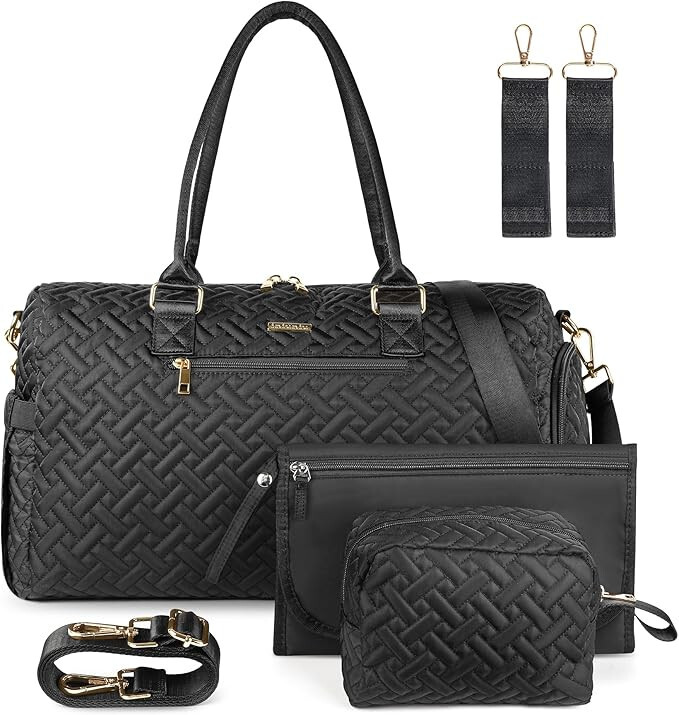 Mommy Bag Diaper Bag Set | XL Capacity Travel Tote | Cosmetic bag & changing pad-image