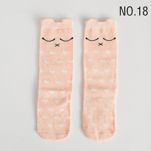 Children Kids Baby Toddler Sock Animal Print Knee High Cartoon Long Cotton Socks - Picture 24 of 33
