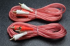 2 PCS 6 FT RCA WIRE AUDIOPIPE 2 CHANNEL CAR HOME AUDIO INTERCONNECT BMS-6