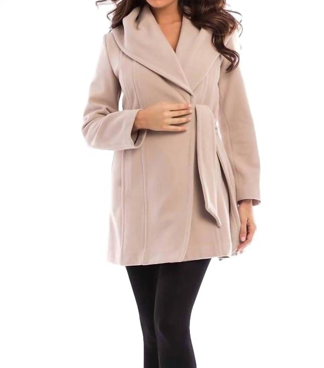 Womens hooded hotsell wrap coat