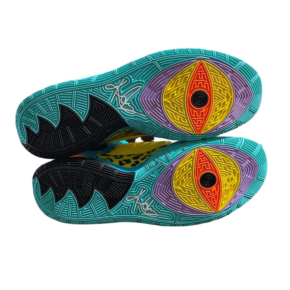 Nike Kyrie 6 Oracle Aqua Black Opti Yellow Basketball Shoes Men's