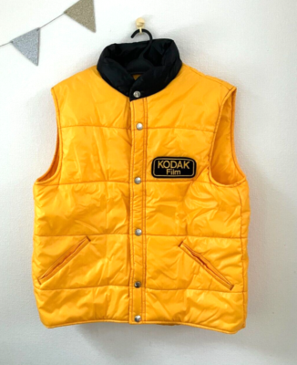 Kodak japan yellow vests rare kodak film size M Logo snap in hand 