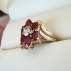 14K Yellow Gold 1.90 CTW Ruby Ring Size 6 R7 — photo 10