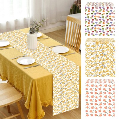 Fruit Fruit Print Table Runner Vibranted Accent To Dining Tables From Polyester