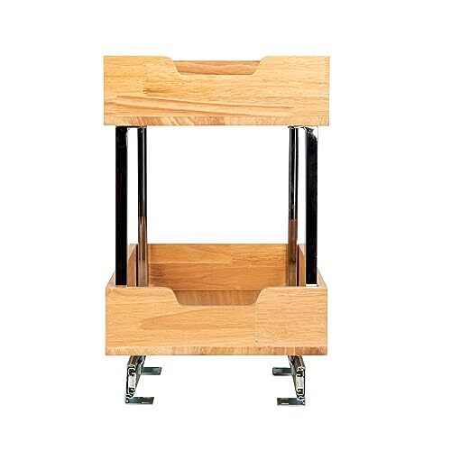Household Essentials GLIDEZ Wood 2-Tier Sliding Cabinet Organizer 11.5-inch Wide - Picture 9 of 12