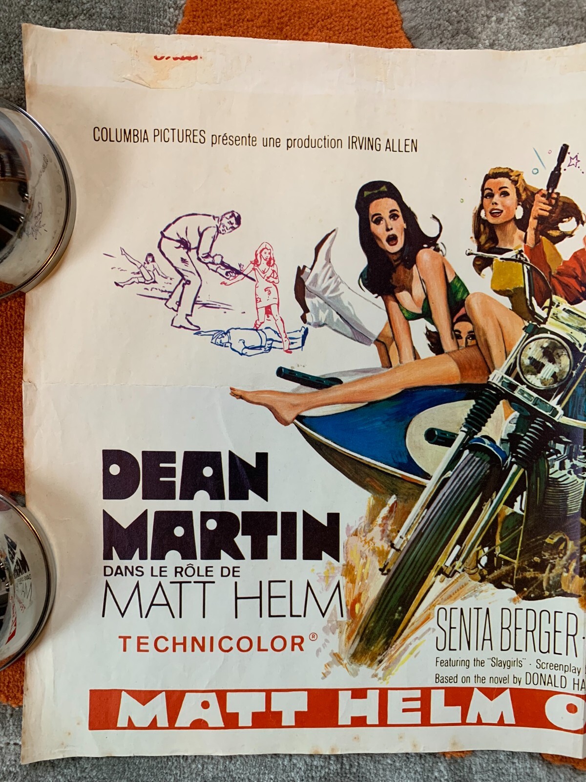 Original 1960's DEAN MARTIN as MATT HELM in THE AMBUSHERS poster Belgium eBay