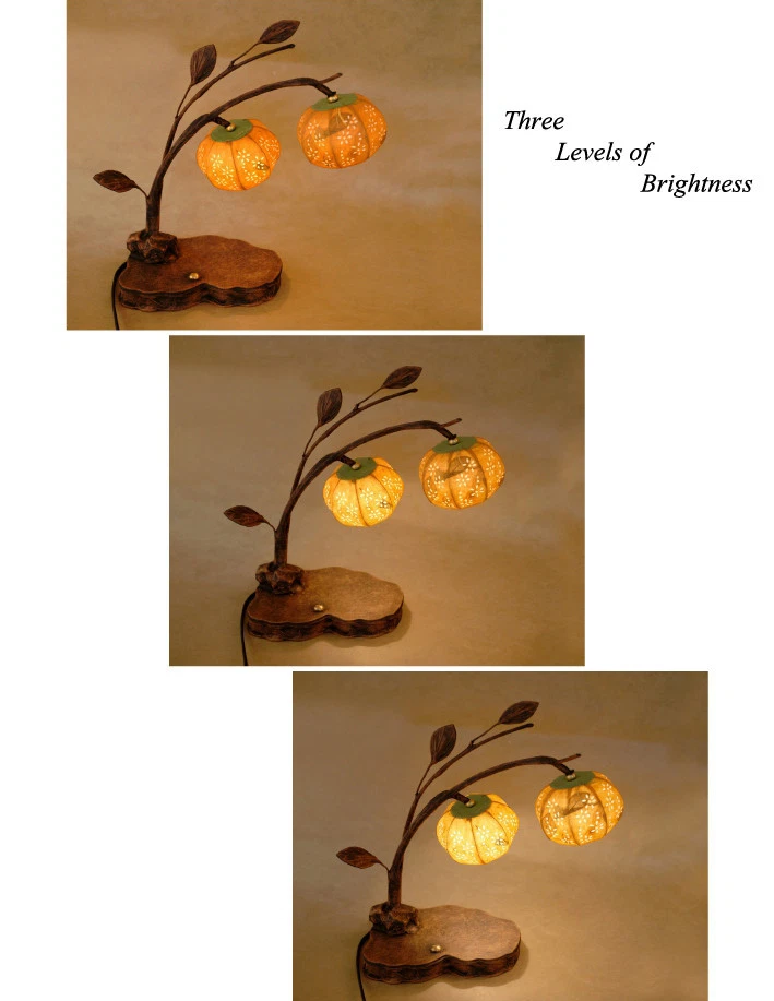 Paper Ball Yellow Shade Lampshade Touch Table Bedside Bedroom Decorative Lamp - Image 3 of 3