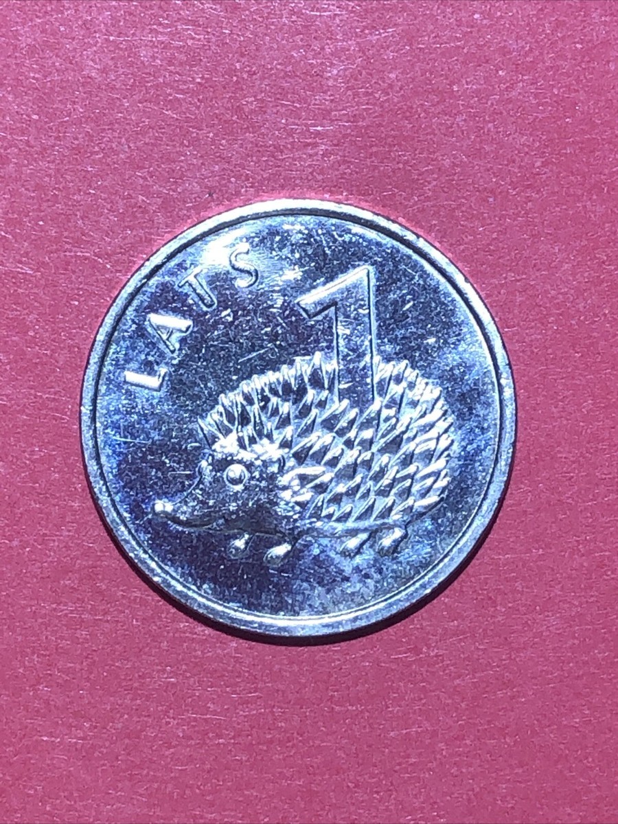 Latvia Lettland 1 lats 2012 Hedgehog | eBay