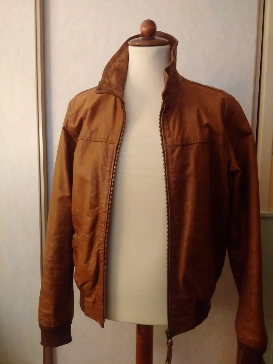 SCOTCH SODA AMSTERDAM Veste en cuir homme vintage genuine