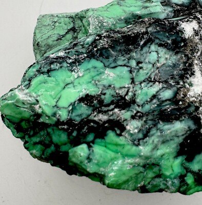 Natural Variscite 1153Grams Green Solid And Hard Great Looking Spiderwebs Matrix