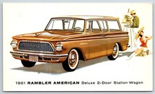 Rambler American Deluxe 1961 camioneta de 2 puertas ~ dorado con techo blanco ~ 6 cilindros