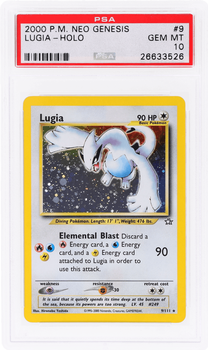 2000 Pokemon Neo Genesis Lugia Holo #9 PSA 10 | eBay