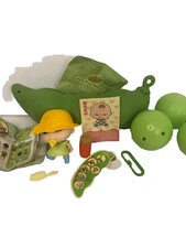 Pea Pod Babies Collectible JACk Toy Baby & Accessories With Case So Cute!