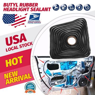 Butyl Rubber Glue Pad 8M Headlight Sealant Retrofit Reseal headlamps windshield