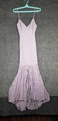 Saints Secrets Women Sz S Maxi Dress Purple NWT Ball Gown Solid