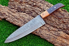 UTILITY KITCHEN CHEF KNIFE - DAMASCUS STEEL HAND FORGE 55HRC BLADE 512LAYER 2562