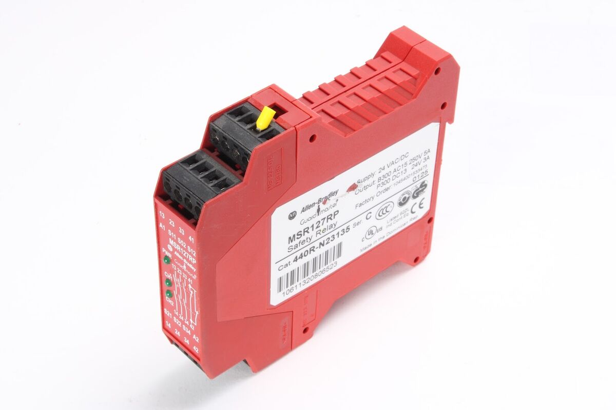 Allen-Bradley MSR127RP GuardMaster Safety Relay 440R-N23135 Allen-Bradley MSR127RP GuardMaster Safety Relay 440R-N23135