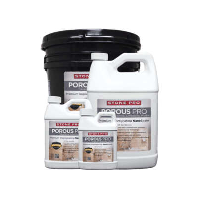 Stone Pro Porous Pro Marble, Travertine, Limestone, Concrete Impregnating Sealer