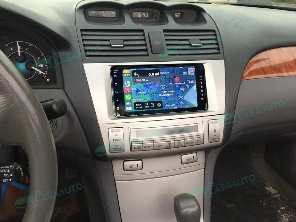For 2004 2005 2006 07 2008 Toyota Solara Android 14 CarPlay Car Stereo Radio GPS - Image 4 of 4
