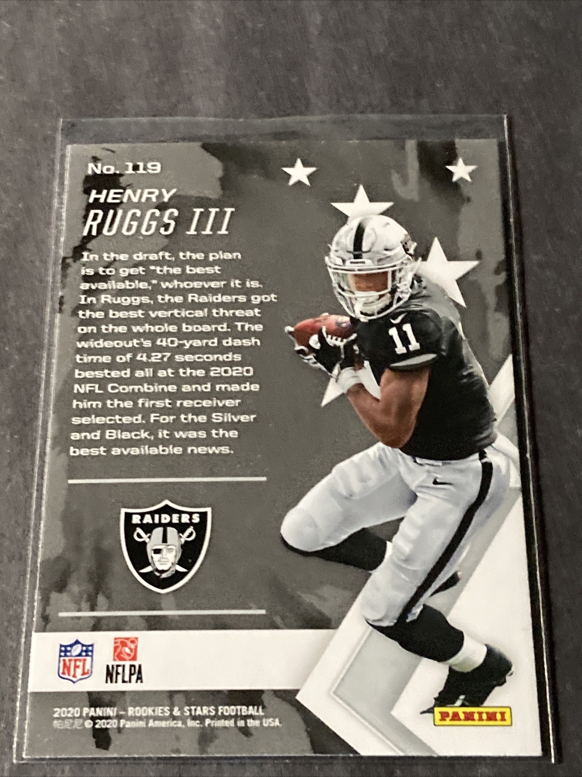 Henry Ruggs Rookie 2020 Rookies & Stars - Henry Ruggs III - Rc #119 Raiders | eBay