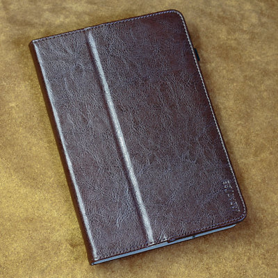 Premium Leather Cover Apple iPad Mini 5 2019 Tablet Protective Case Pouch Brown