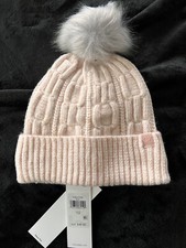 Calvin Klein Cream in Blush Cold Weather Hat for Women with Warm Fleece Lining