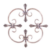 Rosone rosoni in ferro battuto decoro per cancello ringhiera scale art. 03.001