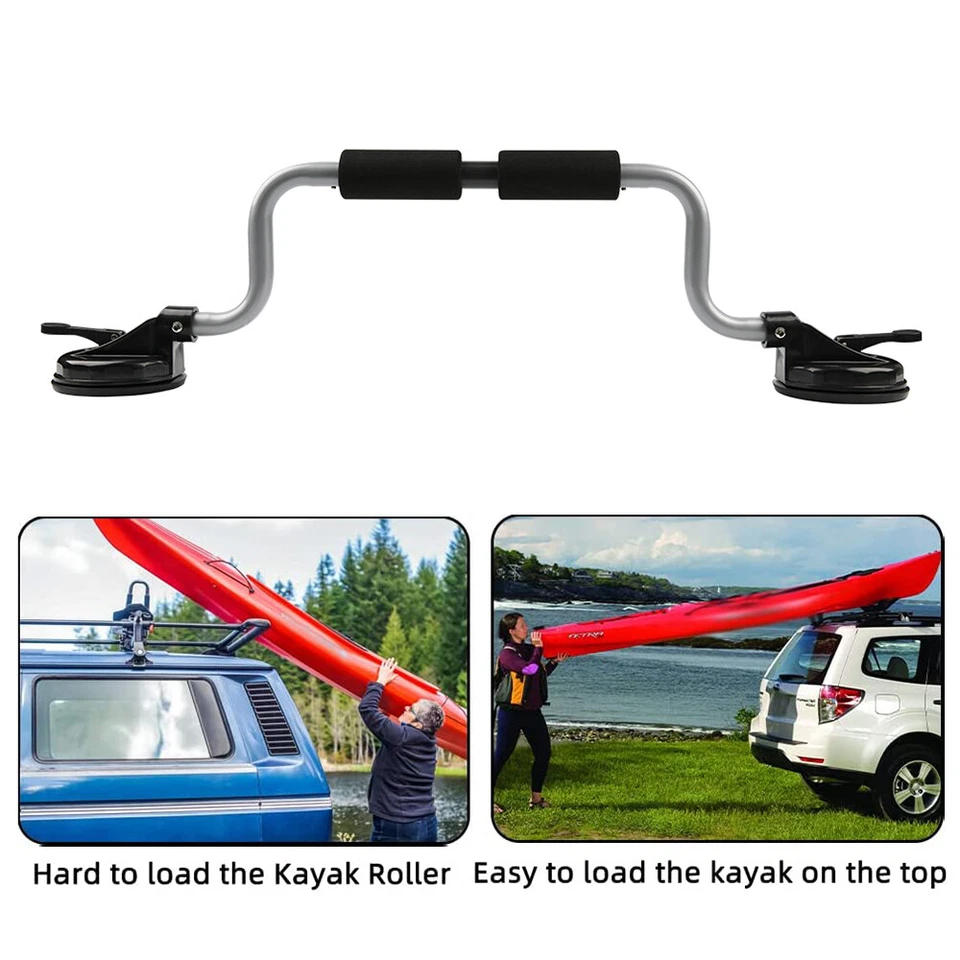 Kayak Canoas Rodillo Carga Asistente Ventosa Coche Techo A Prueba de Arañazos para Subaru Foto 4 de 4