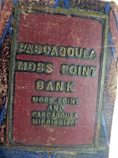 advertising pocketbook bank safe Pascagoula Miss moss point bank 1930's?airplane