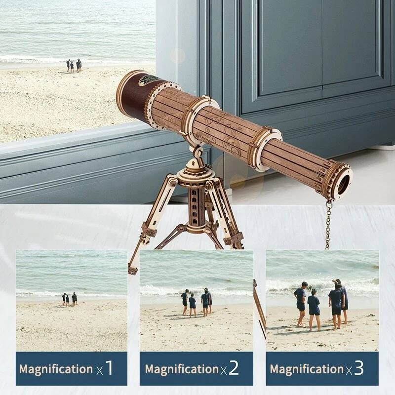 ROKR Telescopio Monocular 3D Madera Puzzle Juego para Niños Adultos Vacaciones Regalo Foto 2 de 4