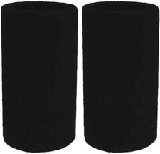 Sweatbands Sports Wristbands for Men and Women - 6 Inch Elastic Athletic Wrist B