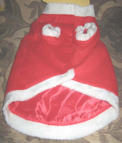 Holiday Sequin Christmas Stocking Dog Coat Medium NEW - Picture 2 of 2