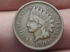 1903 Indian Head Cent Penny, VF/XF Details