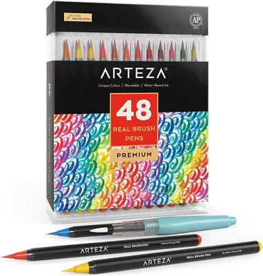 Arteza Felt Brush Pens Arteza Brush Arteza Real Brush Pens Set Of
