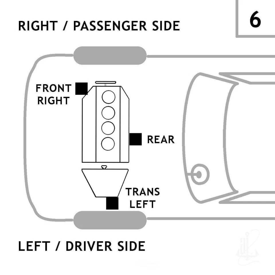 Montaje de puntal de par del motor para Dodge Journey Avenger 2010-2017 autopride/anchor Foto 4 de 4