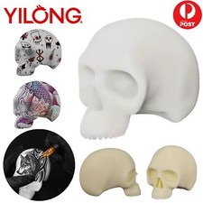 YILONG Tattoo Skull Head Practice Model Fake Skin Eyebrow Art Silicone Beginner
