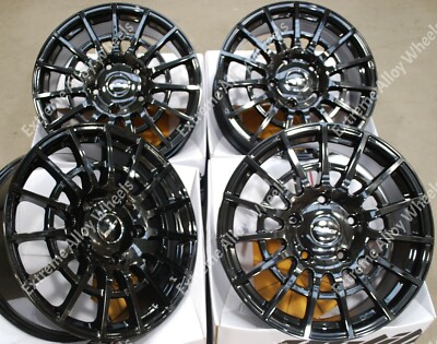 18 Zoll Hochglanz Schwarz Sport Leichtmetallfelgen Handelslast für Ford Transit Van