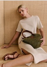 Sezane Emy Dress NWT Size X-LARGE Cream