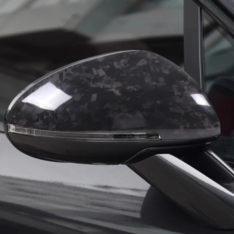 Tapa de fibra de carbono para espejo retrovisor lateral para Porsche Macan/Cayenne/718 Foto 4 de 4