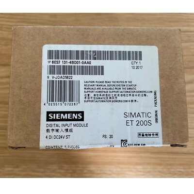 Siemens 6ES7 131-4BD01-0AA0 1PC New Digital Input Module Free Shipping